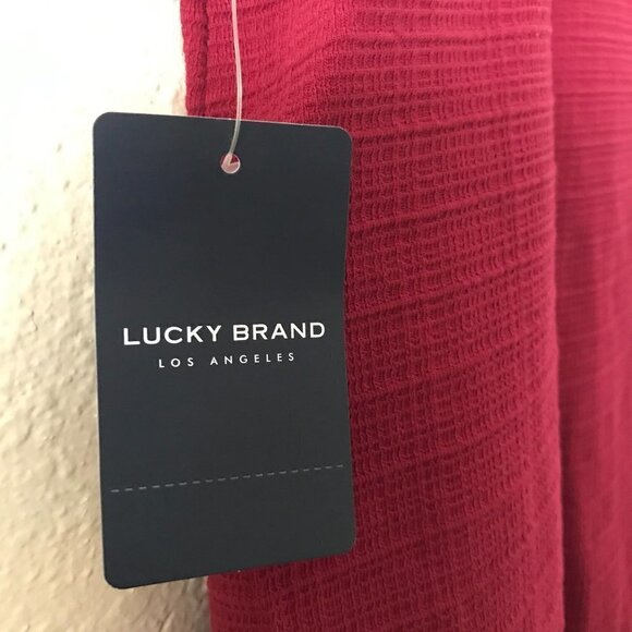 NWT - Lucky Brand Sleeveless Button Down Tie-Front - Picture 4 of 6